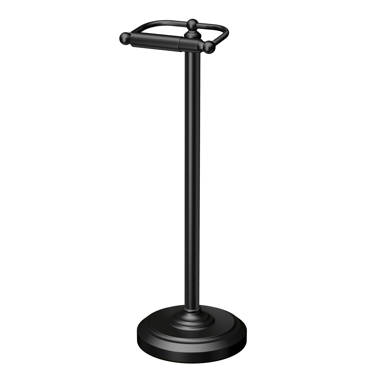 Allied Brass European Style Toilet Tissue Stand - Matte Black TS-25E