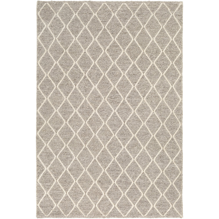 Lilly Handmade Flatweave Gray/Cream Area Rug