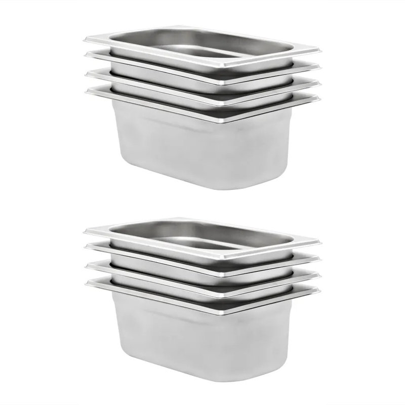 Stainless Steel Pan, 10cm H x 26.5cm W x 16.2cm D