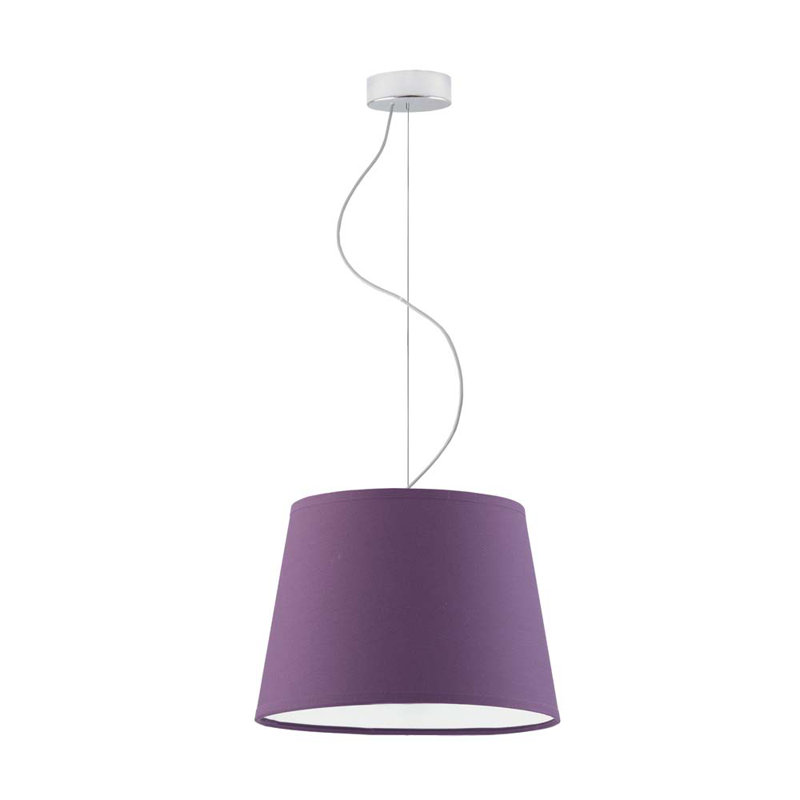 Demariana 1 - Light Single Pendant, Purple, Light Grey