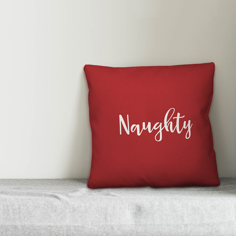  Coussin décoratif Naughty, Rouge, Coussin décoratif