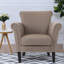 Chaises d'appoint de confort, chaise cloutée moderne en tissu 31 po pour la maison