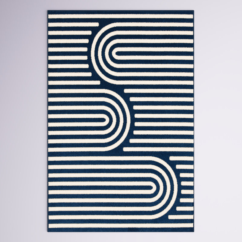 Balchand Washable Geometric Indoor / Outdoor Rug, Rectangle 4' x 6'