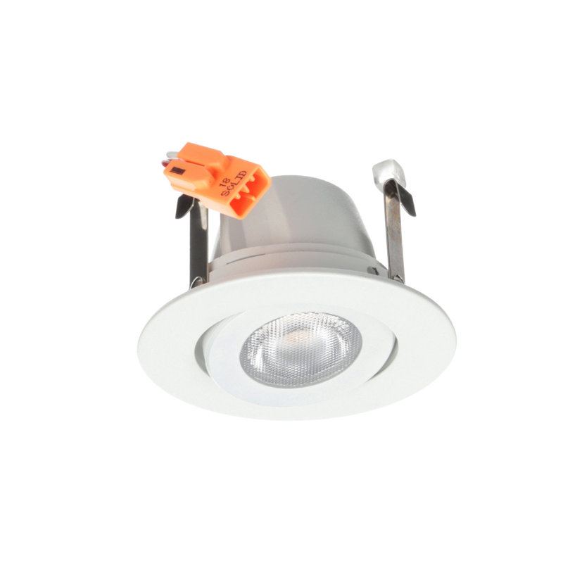 Ensemble d'éclairage encastré 3,13 "Remodel LED Retrofit, Blanc, 4 000 K