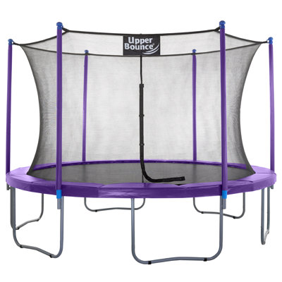 Ensemble de trampoline pour la cour extérieure / extérieure 14 pi avec système d'enclos de sécurité Machrus Upper Bounce
