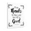 Thanks To The Lord 1 Chron 16:34 - Wrapped Canvas Print-1822702435