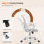 Chaise de bureau ergonomique en maille avec dossier profilé, hauteur réglable et pivotante à 360°-1136405596-1136405598