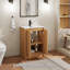 Ensemble de meuble-lavabo en bois 24 po avec lavabo, robinet et drain Sharee-630451776