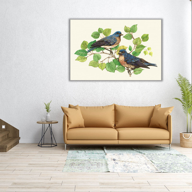 «Song Birds I», reproduction d'art sur toile, H 16 po x l 24 po
