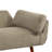 Upholstered Khaki Corduroy Flared Arm Convertible Sofa Bed, Folding Futon Sleeper with Adjustable Backrest-111969795