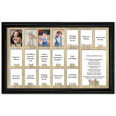 Solid Wood Picture Frame with Mat