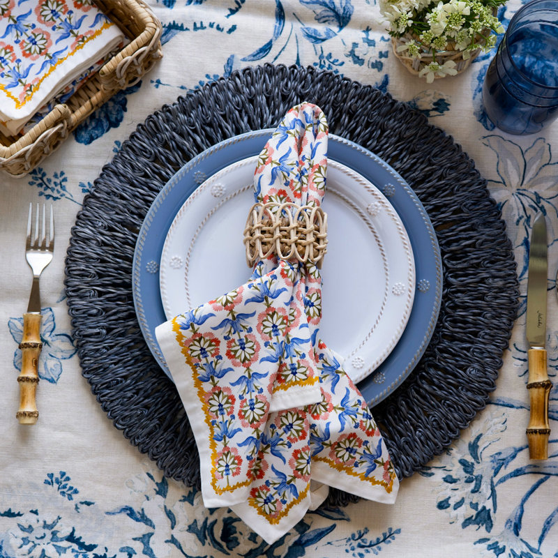 Provence Rattan Napkin Ring, Whitewash
