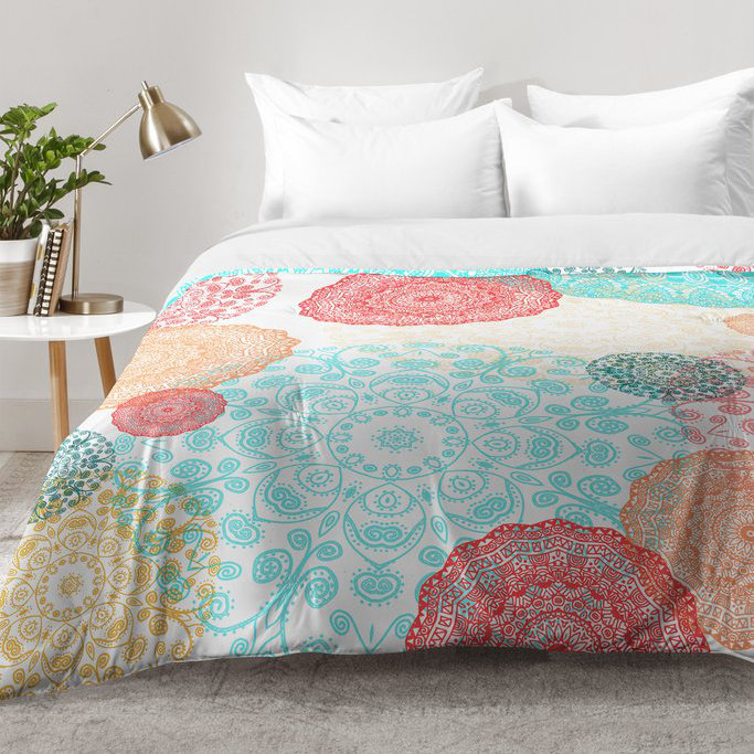 Ensemble d'édredon Monika Strigel, Édredon pour lit simple TG + 1 taie décorative
