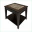 Table basse en bois de cerisier pour le salon avec tiroir en queue d'aronde et tablette inférieure, facile à assembler