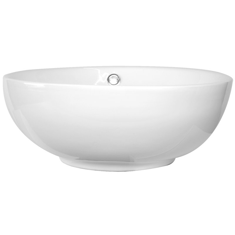 Lavabo de salle de bain vasque circulaire en céramique Sutherland