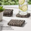  Sous-verres en laine MODWOOL (ensemble de 4, brun)-2041837604