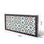 Star Backgammon Set 16mm MDF Board Fermeture magnétique Surface résistante aux égratignures 36mm Polyester Dames 9mm dés 19,69 x 10,63 pouces