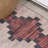 Zed Modern Trellis Kilim Machine-Washable Red/Ivory Rug-1265008204