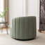 Fauteuil demi-tonneau pivotant rembourré Musaab-1129483437