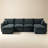 140" Modular Sectional Sofa,Modern Minimalist Upholstered Couches, Comfort U Shaped Sofa For Living Room,Deep Seat Corner Couch,No Assembly Required-710194881-710194885
