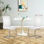 Chaise rembourrée en similicuir à haut dossier en polyuréthane-554547726-554547728-539901362