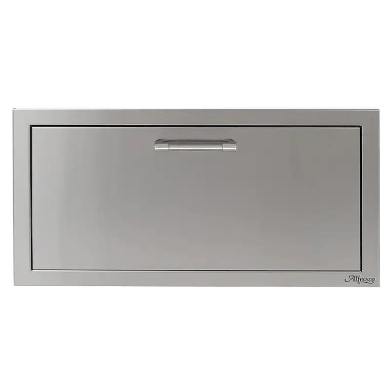 Alfresco 30'' Stainless Steel Built-In Soft Close Drawer