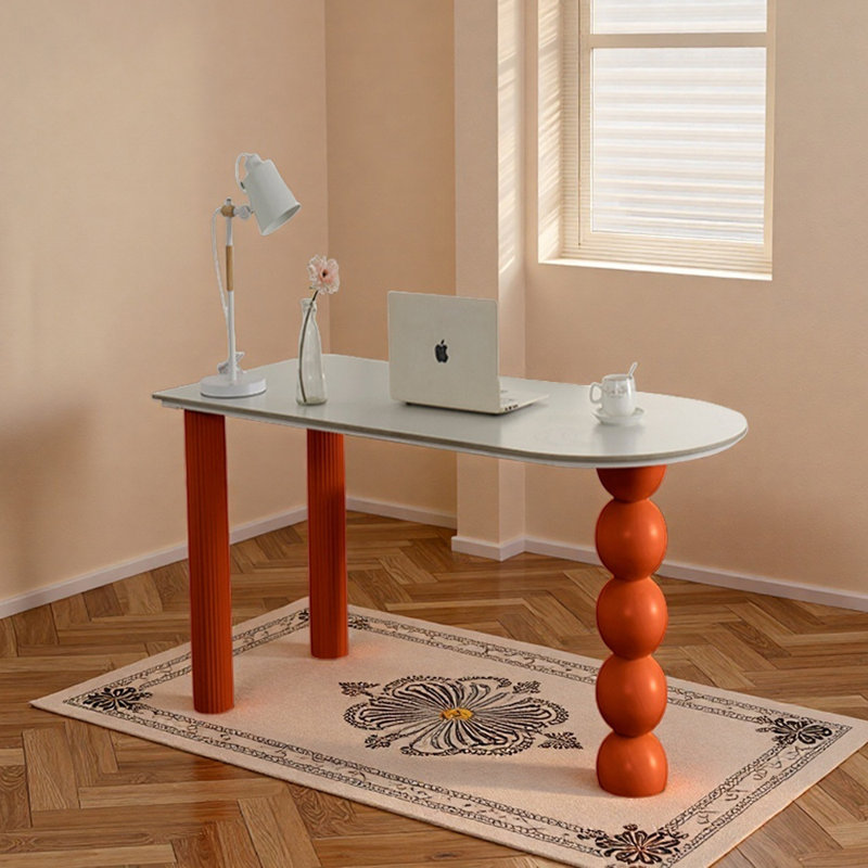 Bureau d'écriture Orange Bright Bright, H 29,52 po x l 47,24 po x P 23,62 po