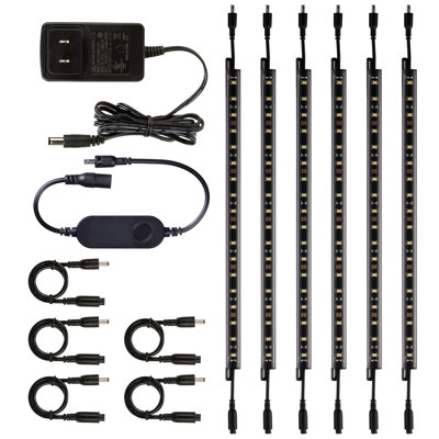 Gunbox 12" LED Gun Safe Light Kit, 6 Linkable Light Bars with Alexa Voice Control, Daylight