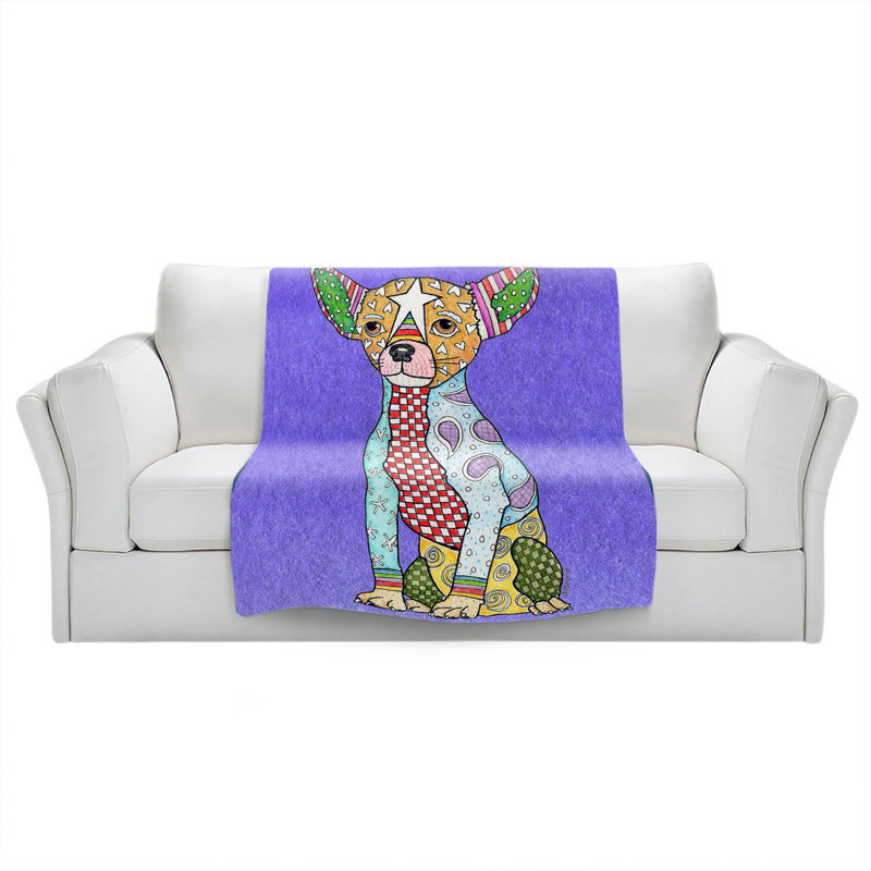  Couverture pour chien Schnauzer, 51 po x 60 po, Indigo, Chihuahua 1