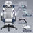 Office Game Chair With Adjustable Headrest And Lumbar Support, 90-155 Tilt And 360 Rotation.-2025258596