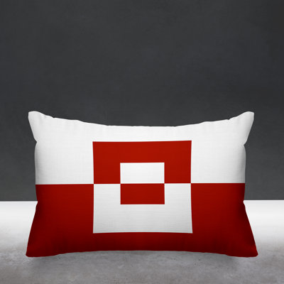 Luella Geometric Outdoor Reversible Throw Pillow