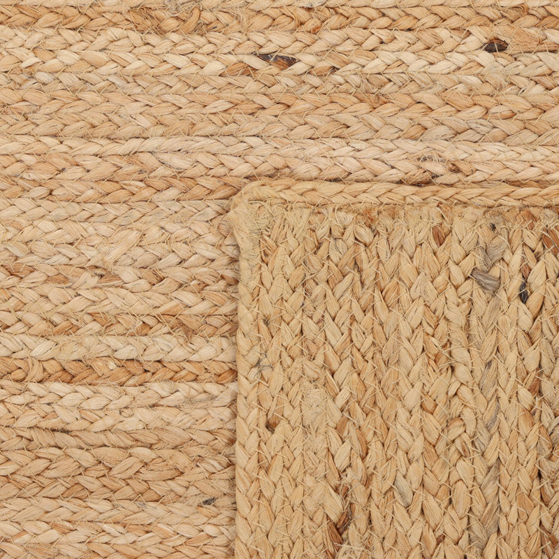 Flatweave Tencel Geometric Area Rug, Brown, Rectangle 5' x 8'