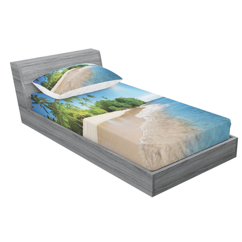 Microfiber Sheet Set, Twin Sheet Set with Fitted Sheet