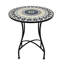 1 pièce, petite table d'appoint ronde florale, table à thé en fer avec balcon, table de coin décorative créative pour le salon intérieur