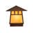 Wysocki Vintage Copper Metal Fence Post Cap Light
