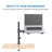 SHOPPINGALL SA-D28+D15 Fully Adjustable Laptop Desk Mount Stand