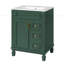 Meuble-lavabo 24 po avec lavabo en céramique-483929081