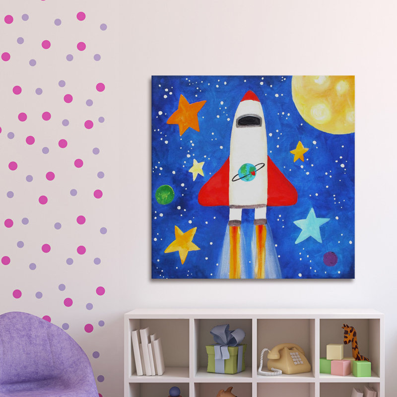 Shuttle Flight by Nicola Joyner - Wrapped Canvas Painting, 101cm H x 101cm W