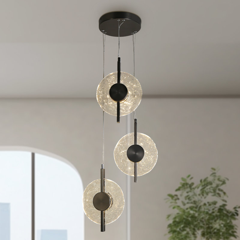Zeinab 3 - Light Matte Black LED Pendant