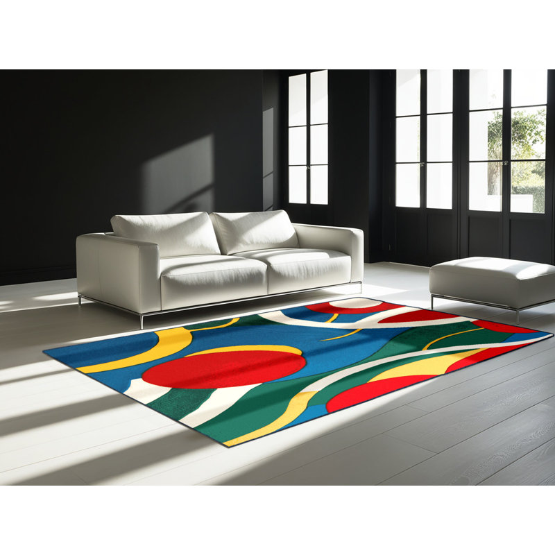 Retro Horizon Rug, Rectangle 3' x 5'