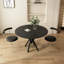 Table de salle à manger noire en pierre frittée-966216933