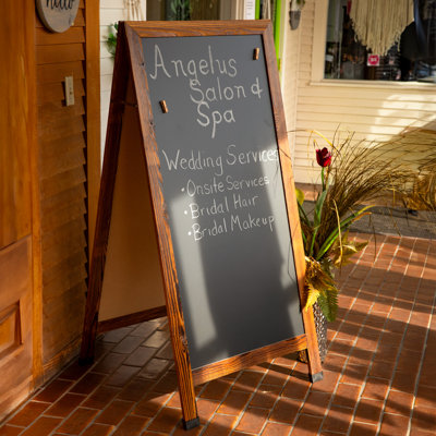 57" X 27" Chalkboard With Chalk And Eraser - Whitewash