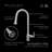 Whitehaus Collection Stainless Steel Single Lever Gooseneck Kitchen Faucet with Pull-down Spray Head-40869704