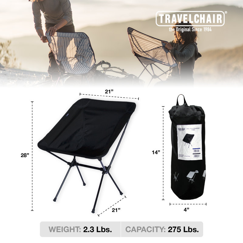 C Series Folding Camping Chair, Black