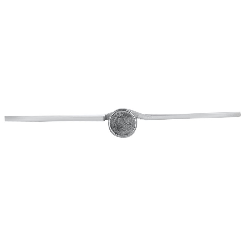 Door Hinge In Brushed Chrome, 3-1/2-Inch, 5/8-Inch Radius, 12-Pack