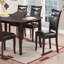 Chaise d'appoint Donelson en brun foncé