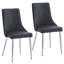 Chaise d'appoint Devo noire (paquet de 2)-132534049