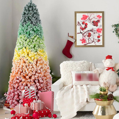 Arbre de Noël artificiel enneigé 6 pi