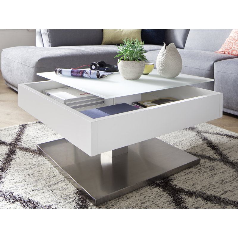 Alienor Lift Top Pedestal Coffe Table with Storage