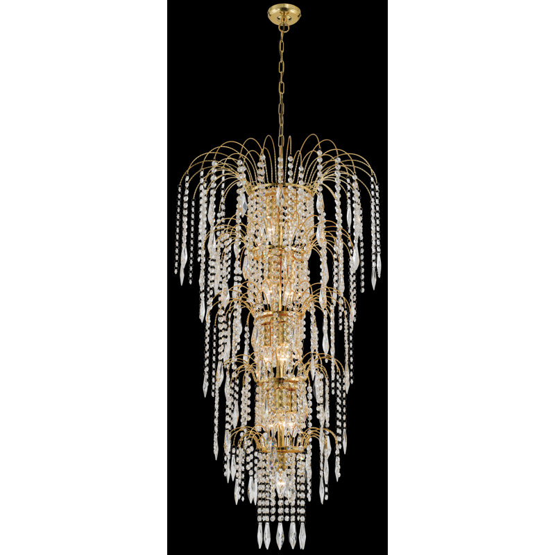 Ambrosia 13 - Light Crystal Chandelier, Gold